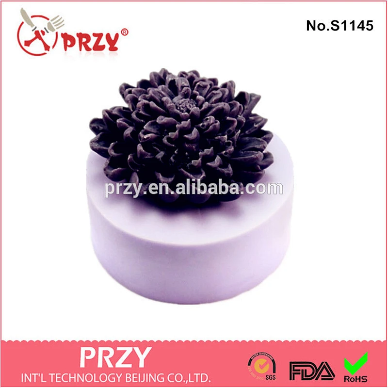 s1145 przy 3d chrysanthemum soap mold design
