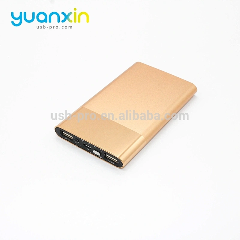 6000mah gold silver gray and red Color Metal Mini Mobile Power Bank
