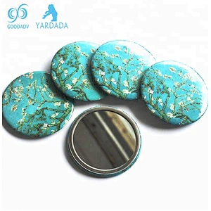 compact pocket mirror blank / souvenir pocket mirror / wholesale pocket mirrors