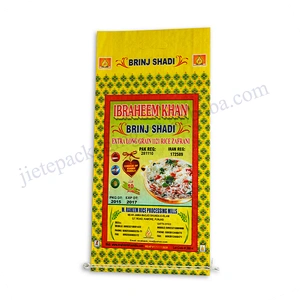 High quality new material transparent 10kg polypropylene pp woven bajaj basmati rice bag