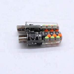 Lightech wholesale 12V RGB Flashing Auto Light Canbus T10 LED Bulbs