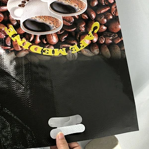 Cameroon 10kg recycled bopp woven coffee bean packaging bag ,plastic empty pp sack bags