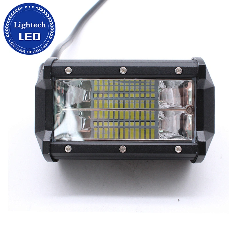 Lightech Waterproof Offroad Led Light bar 72W Led Work Light 5inch Led Driving Light For 4x4 Truck Car