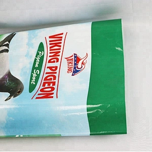 OPP lamination pp woven animal feed packaging bag 20kg for pigeon food, 25kg plastic animal feed bag