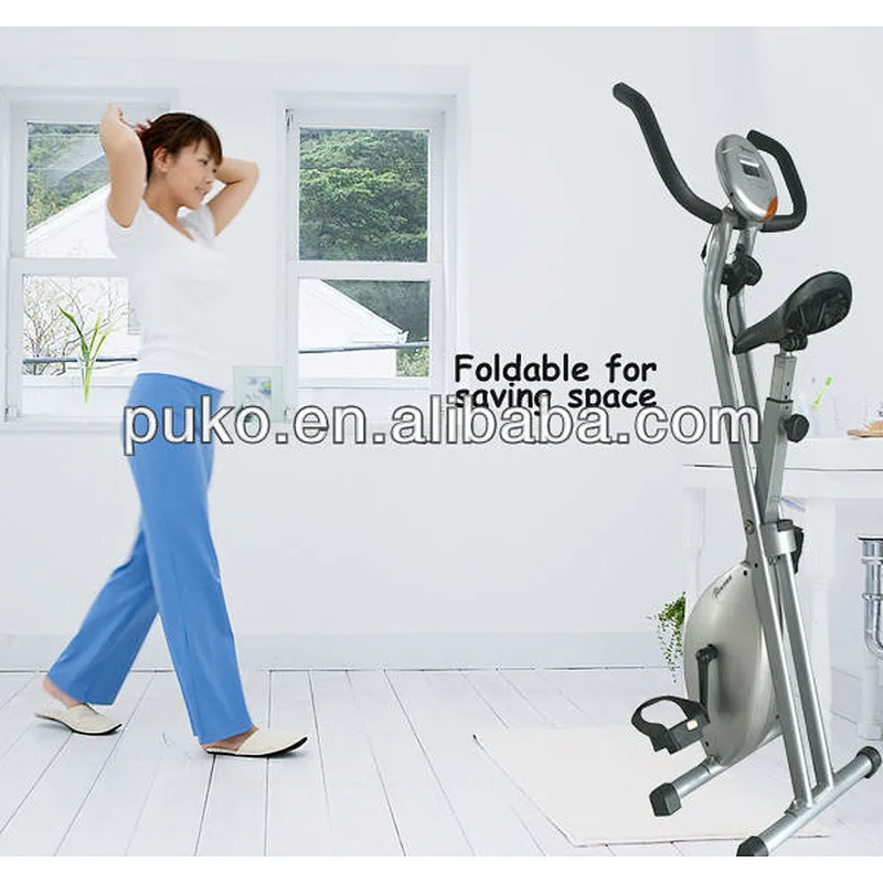 Indoor fitness equipment fashion magnetic folding exercise bike