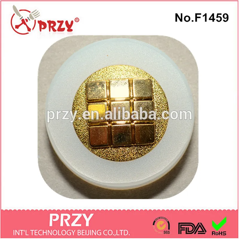 F1459 Hot sale Eco-friendly silicone button cake/fondant/chocolate mold