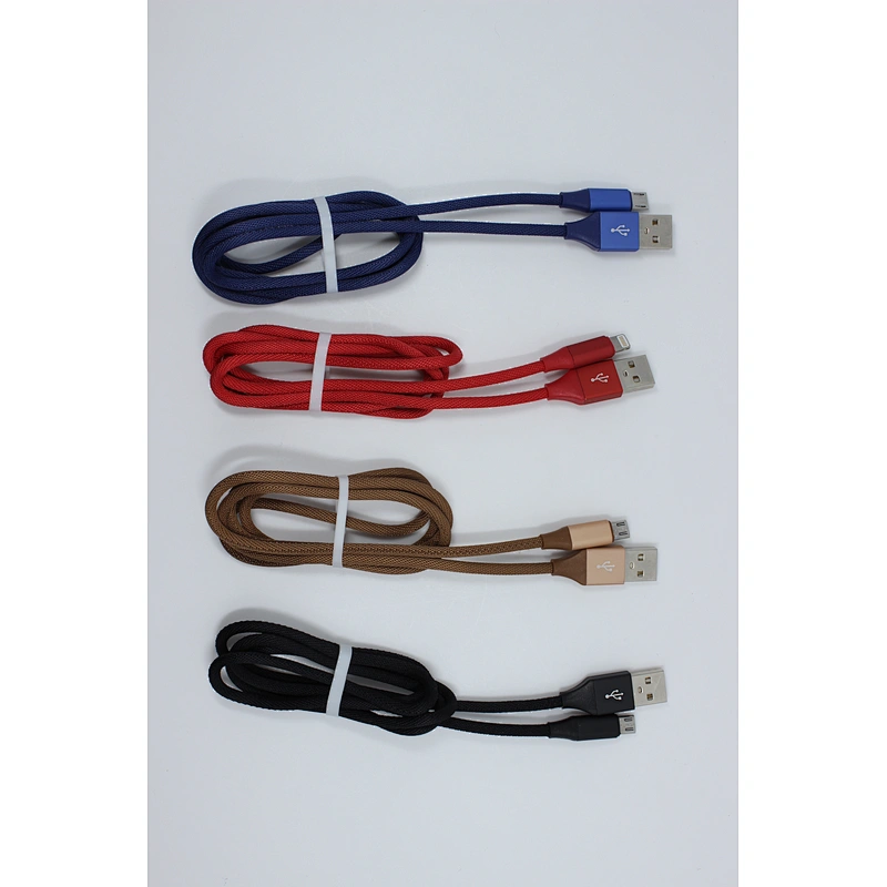 china wholesale fabric nylon braided micro fast usb charger mobile data cable