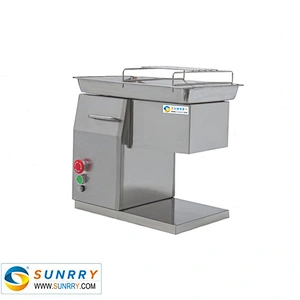 Commercial Automatic Electric Fresh Meat Cutting Machine and Meat Slicer Available to Cube or Strip and Cut Third Time to Dice