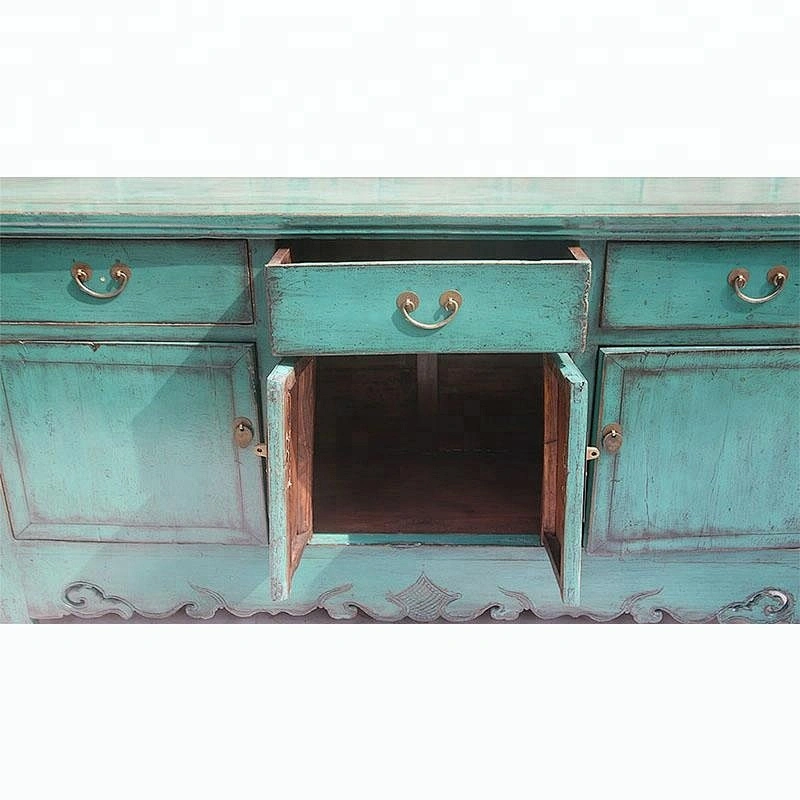 chinese antique reproduction distressed buffet furniture in stores