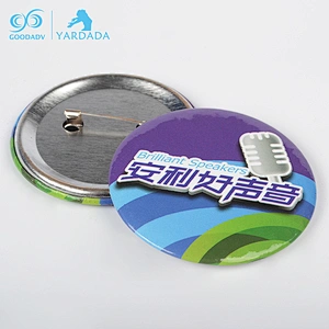 Round tin button badge tin badge tinplate badge