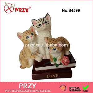S4599 Resin crafts silicone mold,Three cats handmade soap mold,silicone soap mold