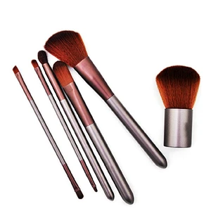Private Label 6pcs Makeup Brush Set With Makeup Brush Bag