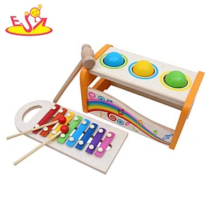 2018 High quality intelligent wooden hammer toy for baby W07C078