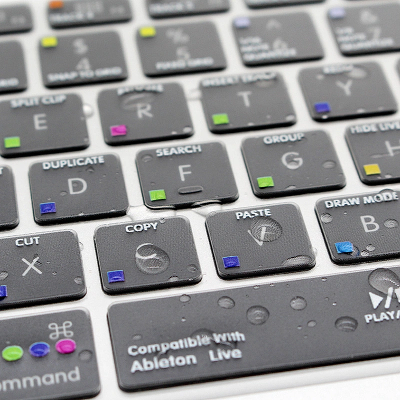 tpu keyboard cover Ableton Live Shortcuts Keyboard Skin  For Macbook Pro Keyboard Cover for macbook pro 13 cover
