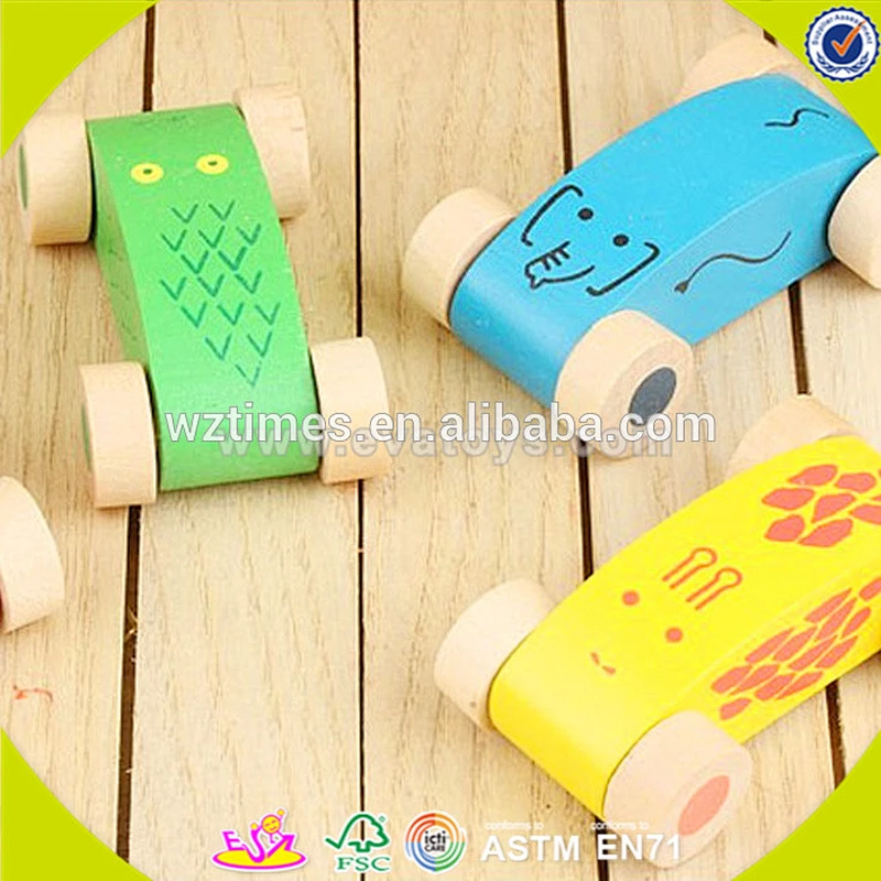 wholesale fashion baby wooden car slide rail most popular children wooden car slide rail W04E011