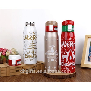 Mix Order 2018 New Christmas Gifts 500 ml Stainless Steel Water Bottle Double Wall Vacuum Cup