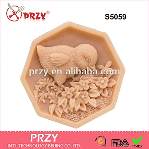 S5059 chicken shape soap mold 2d silicone soap molds handmade soap mold