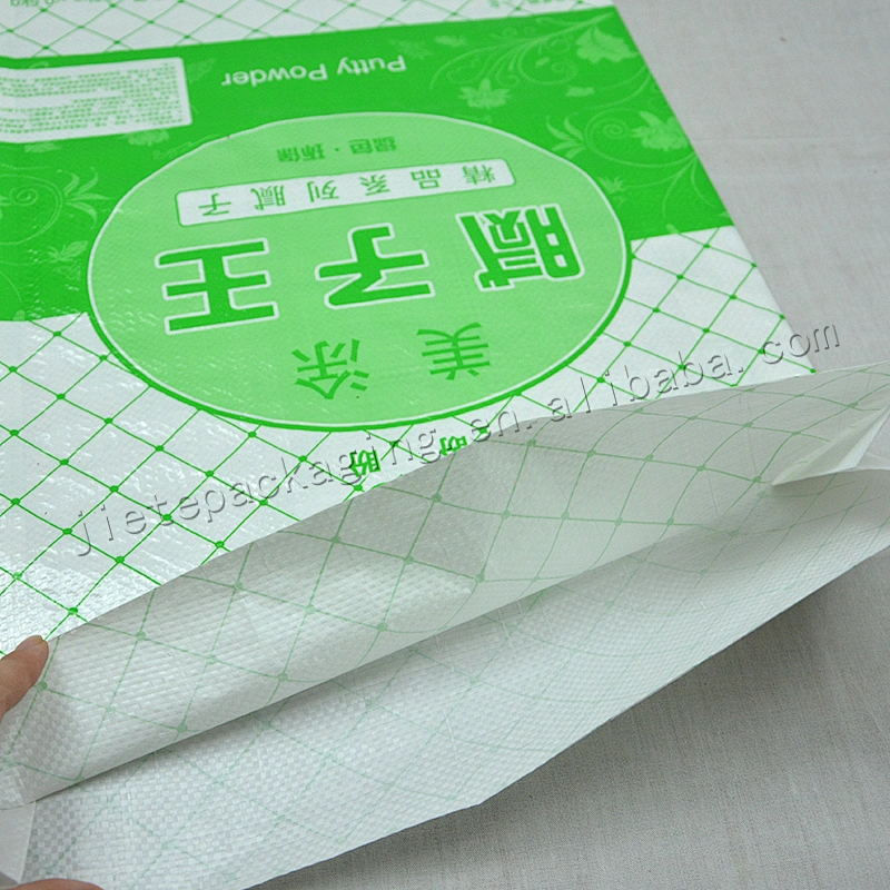 20kg plastic Bopp laminated pp woven cement packaging bag for wall putty