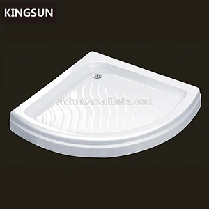 Moulded solid surface resin stone shower tray