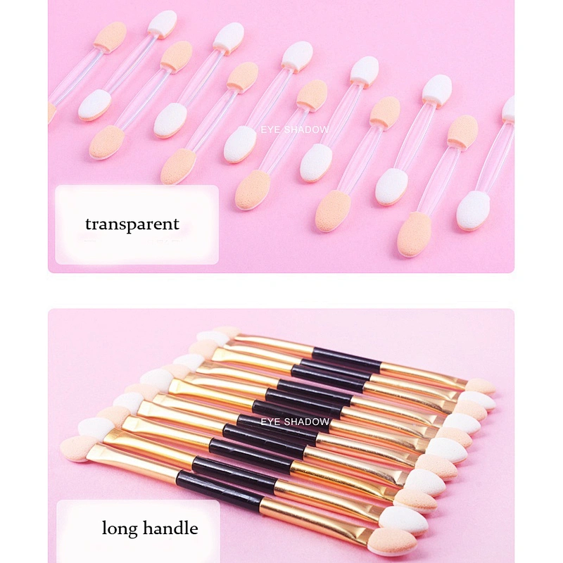 Wholesale cosmetic tools double head portable 4pcs makeup eyeshadow brush applicator set