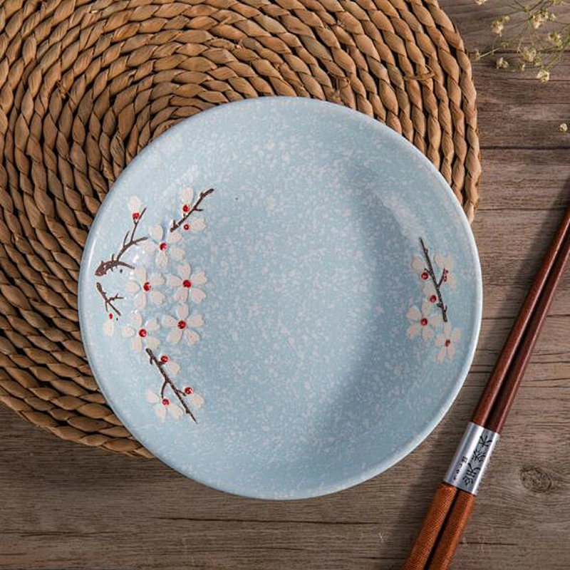 China Supplier High Quality Tableware Customized logo Ceramic Plates Round Shape 7