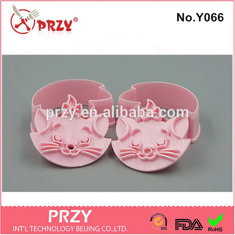Eco-friendly Y066 food grade plastic cake plunger cutter set