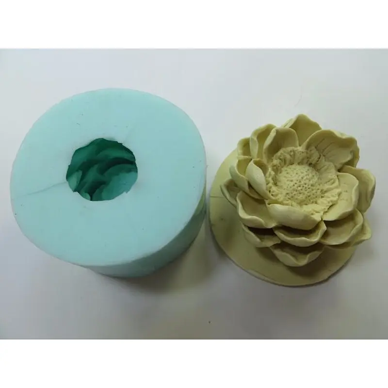 HC0022 3d Magnolia flower soap Mold handmade silicone candle mold przy