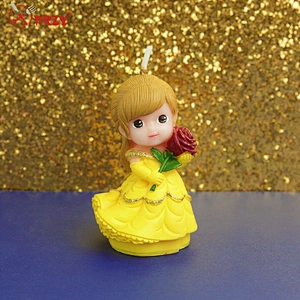 Rose Princess candle mold silicone girl 3d soap mold cake decoration molds for sell in Beijing