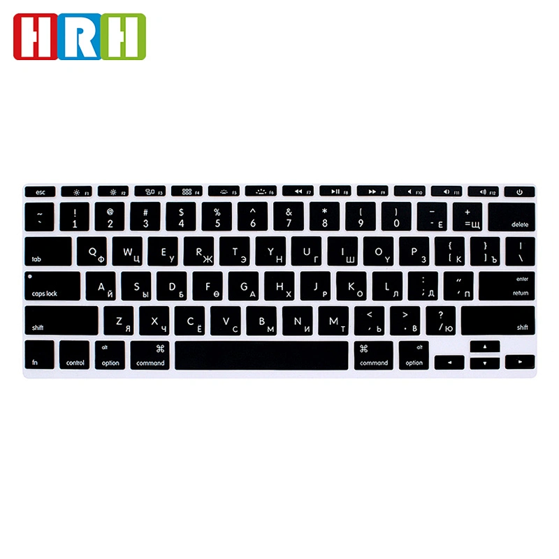 China Factory Laptop Custom Mongolian custom keyboard Silicone Keyboard Skin For macbook 11 inch air 116 inch laptop skin