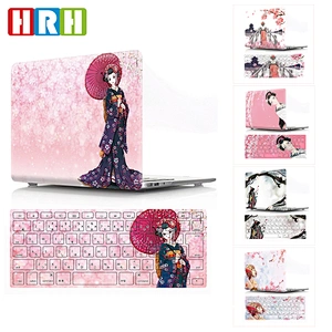 2 in 1 laptop Kimono custom Hard Laptop Case Shell laptop case pu and for macbook case silicon Keyboard Cover for macbook pro 13