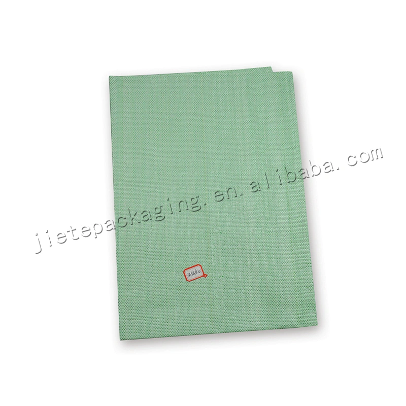 Green plastic packaging bag pp woven fabric sack for paddy,corn,feed