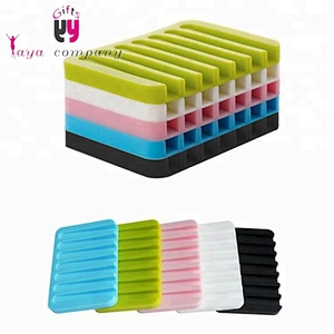 Bathroom Accessories Cheap Price Wash Soap Tray Silicone Soap Dish Holder