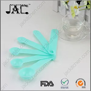 Professional 5 Pcs Red Plastic Measuring Spoon