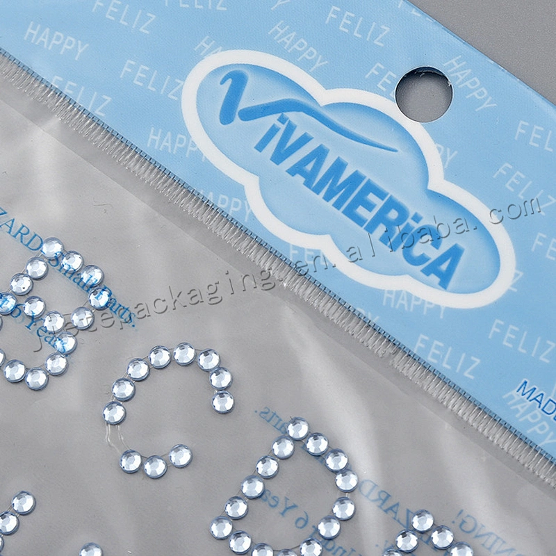 Attractive price market use self-close plastic accessories bag with hang mouth