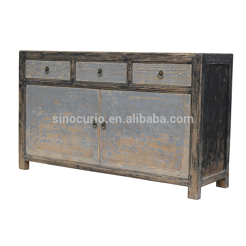 Chinese antique solid wood cabinet Shabby Chic style antique furniture