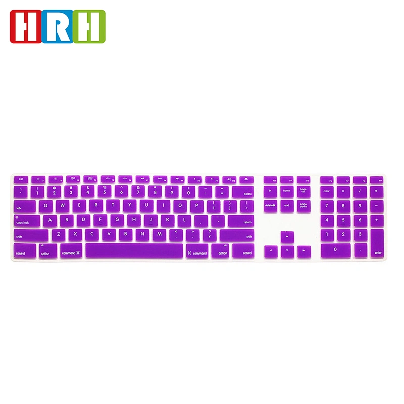 Numeric keypad skin silicone keyboard cover for imac G6 US silicone cover for keyboard for imac