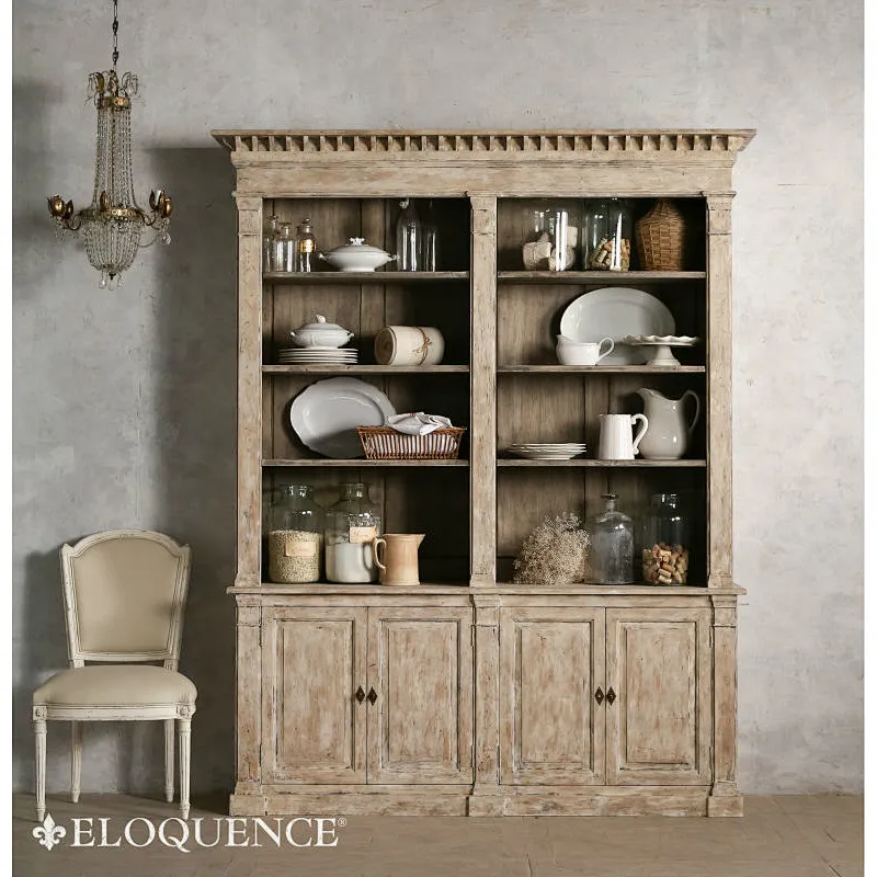 Vintage Reclaimed Wood Furniture /classical display cabinet