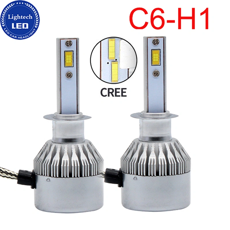 LIGHTECH 36w 3800lm Cob Car Motorcycle Led Headlight Kit 3000k 6000k Dual Color Car