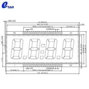 4 Digit Custom LCD Tn LCD