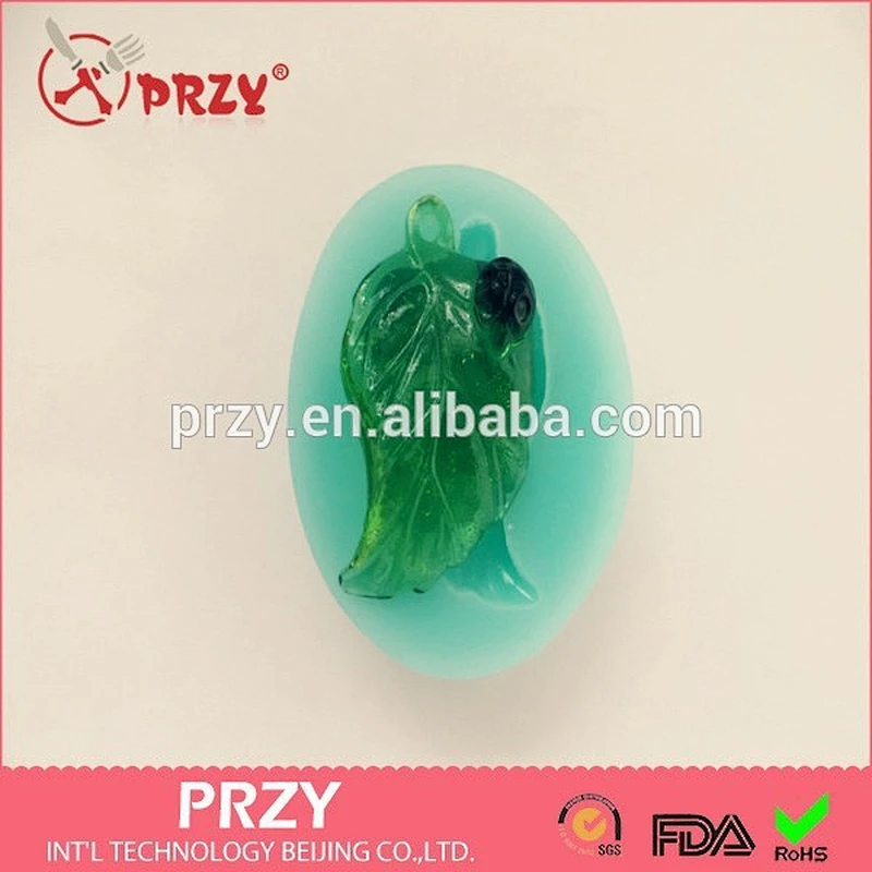 2015 Newest Top Selling Leaf with Ladybird Fondant Silicone Cake Mold