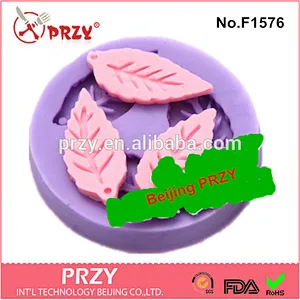 2015 hotsale leaf shapes silicone mold for cake decorating