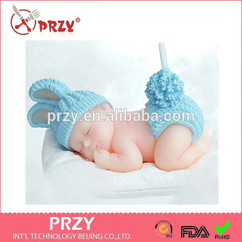 PRZY new baby cake decoration silicone molds and candle mold cake decorating baby silicone molds