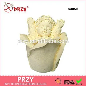S3050 Best Seller 3d angel baby with hands up Silicone Rubber Candle Soap Molds