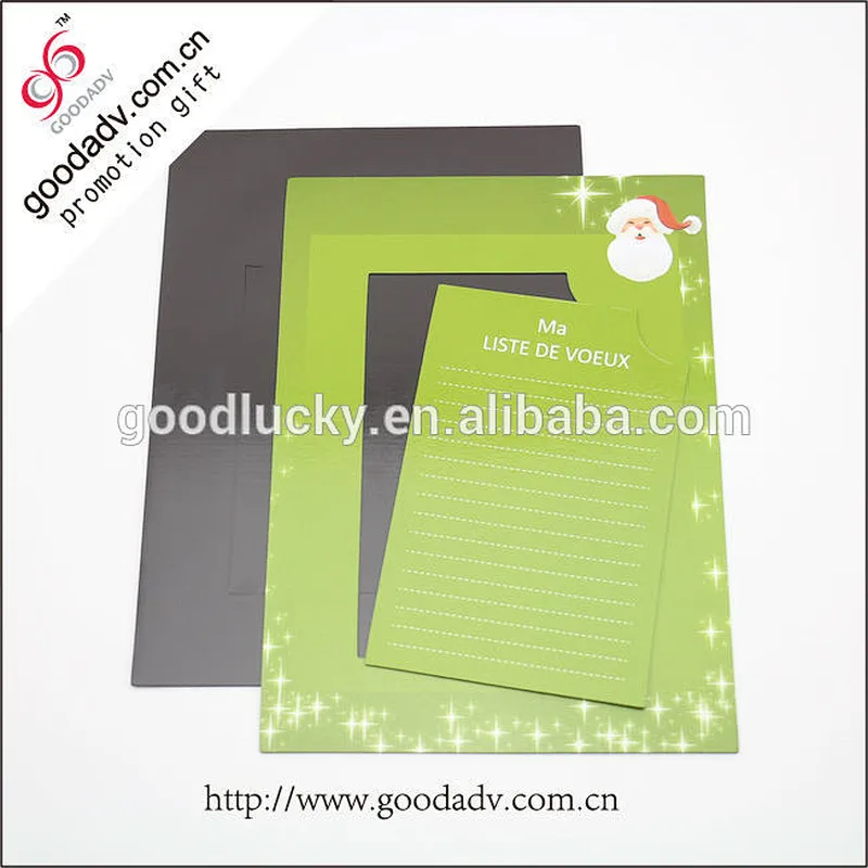 Promotional paper printed magnetic photo frame / fridge magnet with photo frame