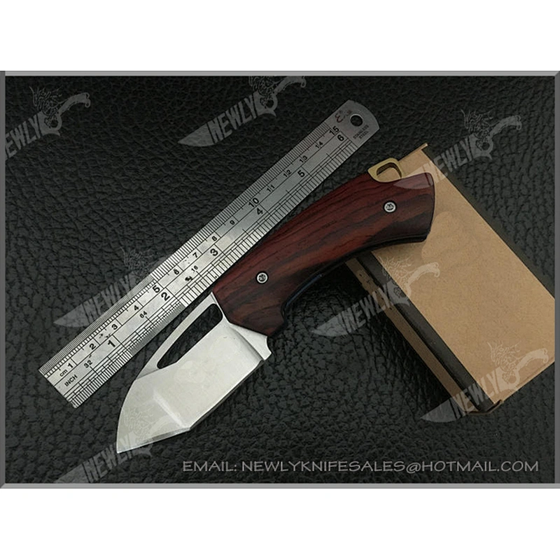 Rosewood Handle Hunting Knife D2 Knife Folding Pocket Knife