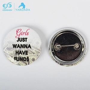 Wholesale Round shape tinplate button badge