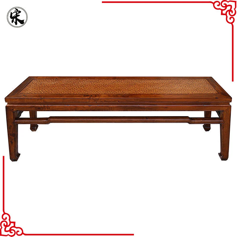 wholesale antique reproduction old rattan coffee table furniture