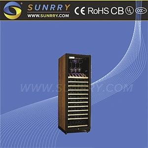 Single Zone Stainless Steel Wine Cooler With Led Light (SY-WC168D SUNRRY)