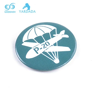 China factory supply cheap round blank button badge round button metal badge set