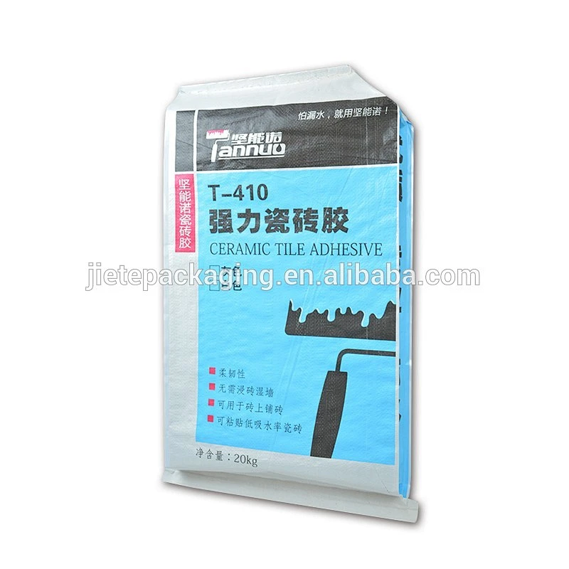 China PP woven bag, sack for 20kg 25kg cement, sand, paint, putty, building glue